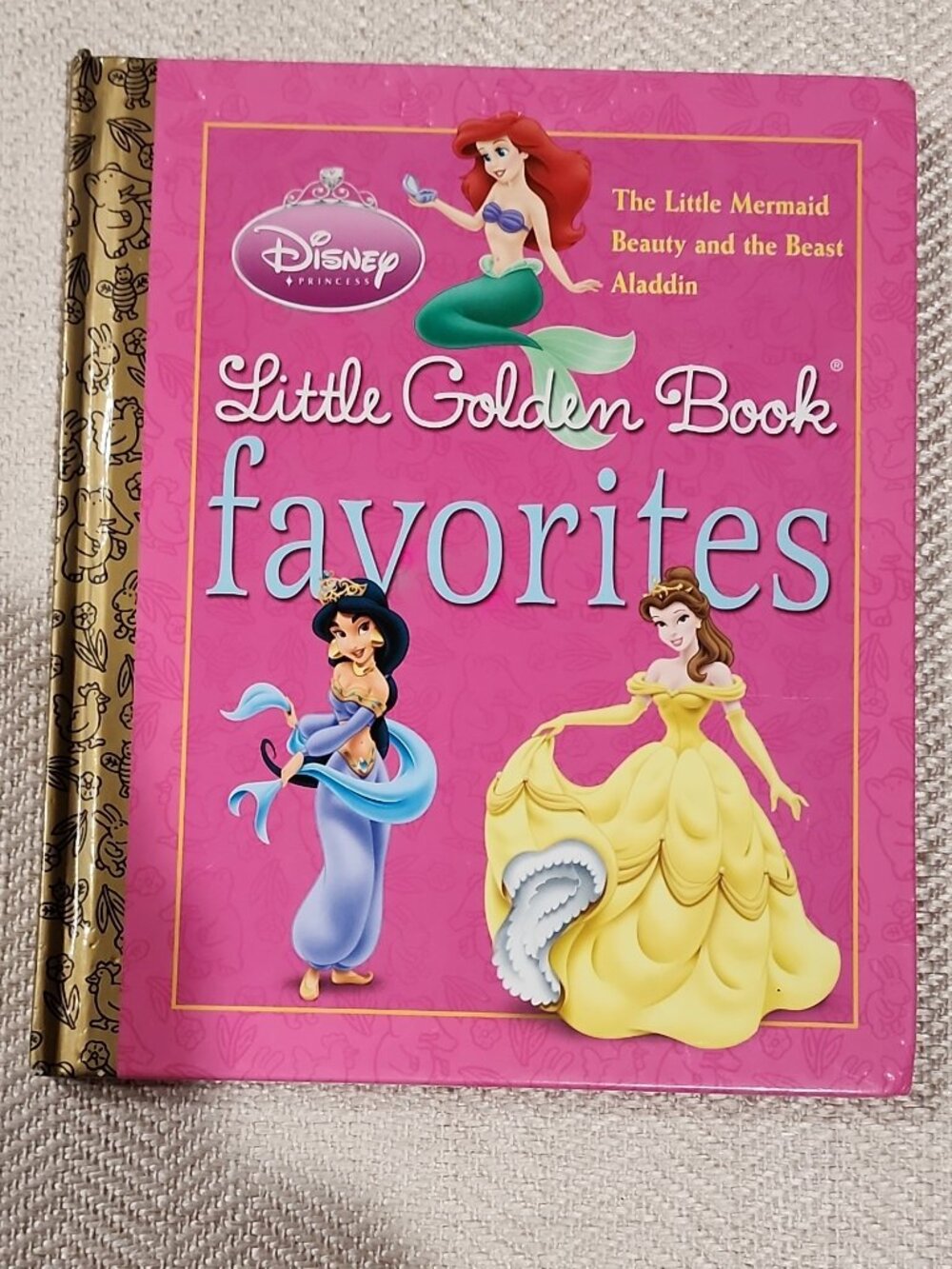 Disney Princess Little Golden Book Favorites Ariel Belle Jasmine Hardcover Kids
